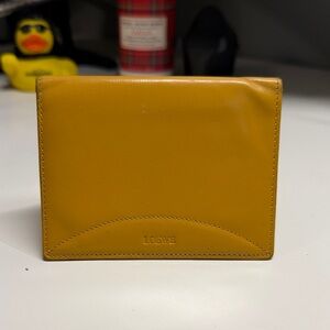 Loewe Mustard Yellow Leather Card Holder